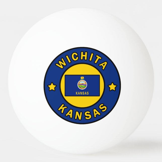 Wichita Kansas Ping Pong Ball (Front)