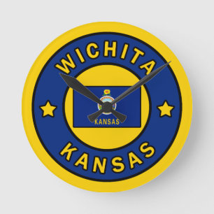 Wichita Kansas Round Clock