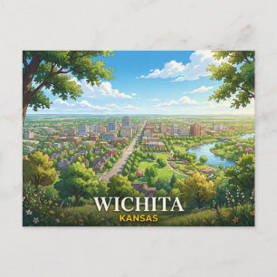 Wichita Kansas Travel Postcard