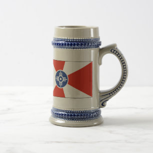 Wichita KS ICT Flag Beer Stein