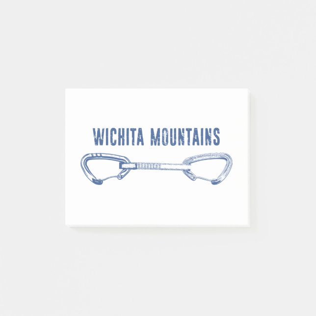 Wichita Mountains Rock Climbing Quickdraw Post-it Notes (Front)