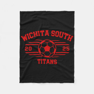 Wichita South Titans Soccer Byll 2025 Hs Fleece Blanket