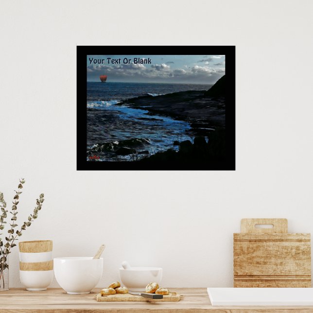 Wick Bay Viking Longship Poster (Kitchen)
