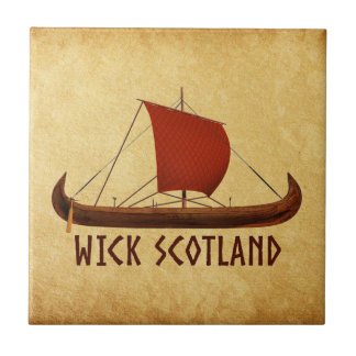 Wick Scotland Viking Ship Tile