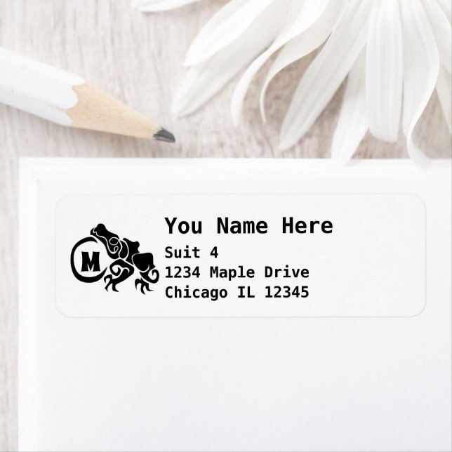 Wick Tribal Frog Monogram (Insitu)