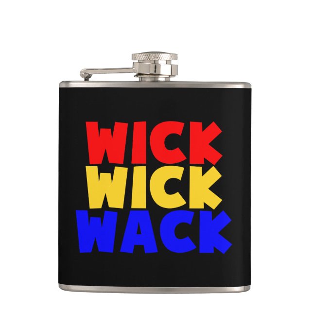 Wick Wick Wack Hip Flask (Front)