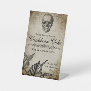 Wicked Affair Halloween - Party Food Labels Pedestal Sign