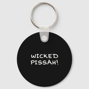 Wicked Ah! Funny Awesome Er New England Key Ring