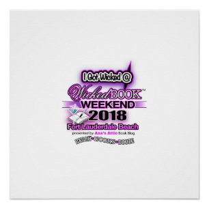 Wicked Book Weekend 2018 Signing Poster