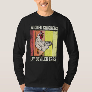 Wicked Chickens Lay Deviled Eggs Costume Halloween T-Shirt