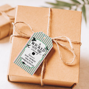 Wicked Cute Baby is Brewing Halloween Baby Shower Gift Tags