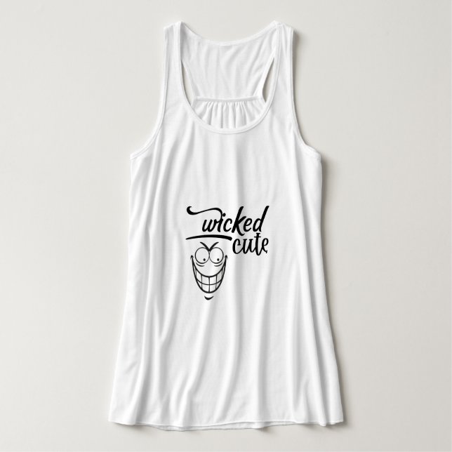 wicked cute design  singlet (Design Front)