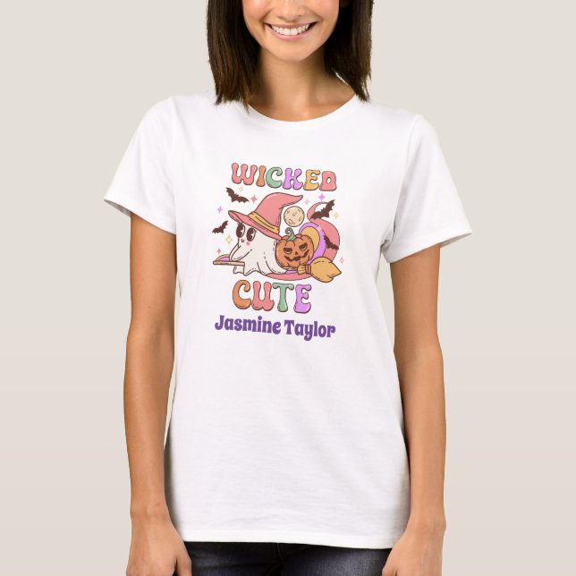 Wicked Cute, Groovy Ghost T-Shirt (Front)
