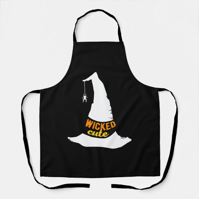 Wicked Cute Halloween Costume Ideas Apron (Front)