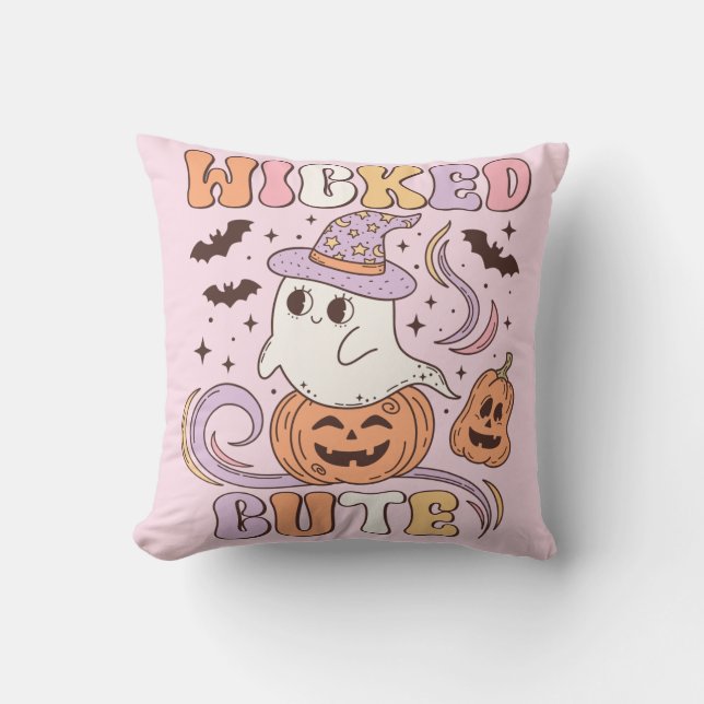 Wicked Cute Halloween Cushion (Front)