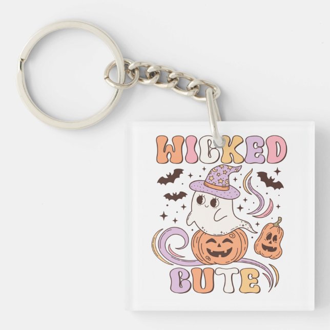 Wicked Cute Halloween Key Ring (Front)