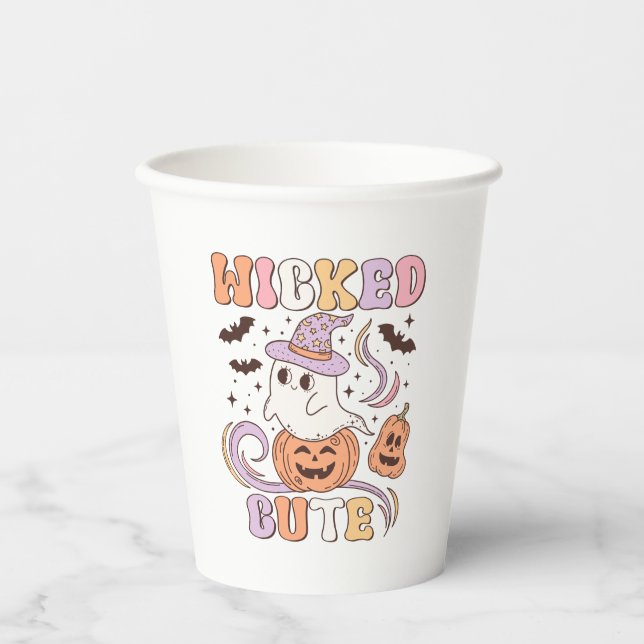 Wicked Cute Halloween Paper Cups (Front)