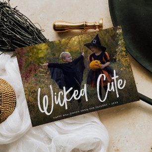 Wicked Cute Halloween Photo Card