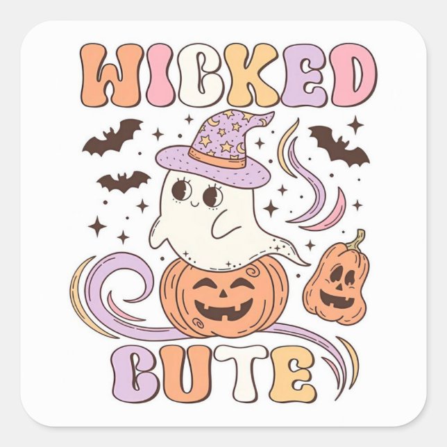 Wicked Cute Square Sticker (Front)