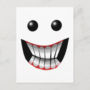WICKED FACE POSTCARD