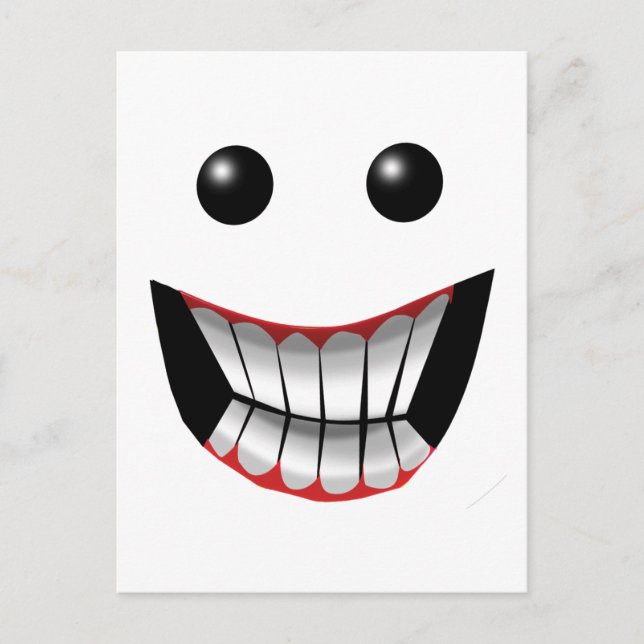 WICKED FACE POSTCARD (Front)