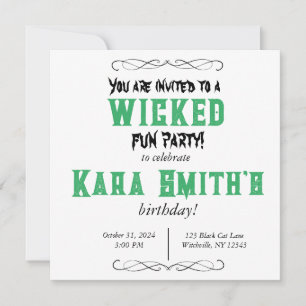 Wicked Fun Party Invitation