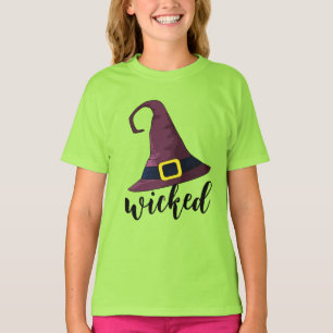 Wicked, Fun Witch Hat Halloween Personalised  T-Shirt