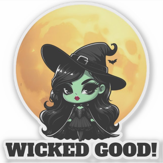 Wicked Good Little Green Witch Full Moon (Front)