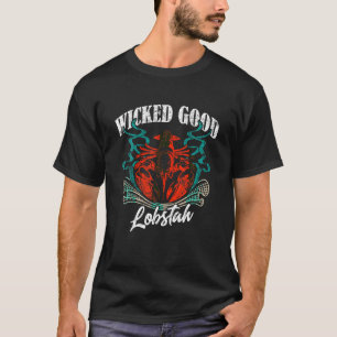 Wicked Good Lobstah Funny Maine Lobster T Shirt