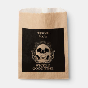 Wicked Good Time Halloween Skull Treat Favour Bags