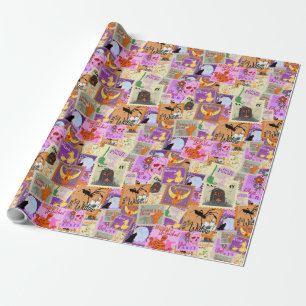 Wicked Halloween Stamp Collections Multi-coloured Wrapping Paper