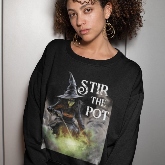 Wicked Halloween Witch Stir the Pot T-Shirt (Creator Uploaded)