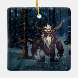 Wicked Krampus  Ceramic Ornament