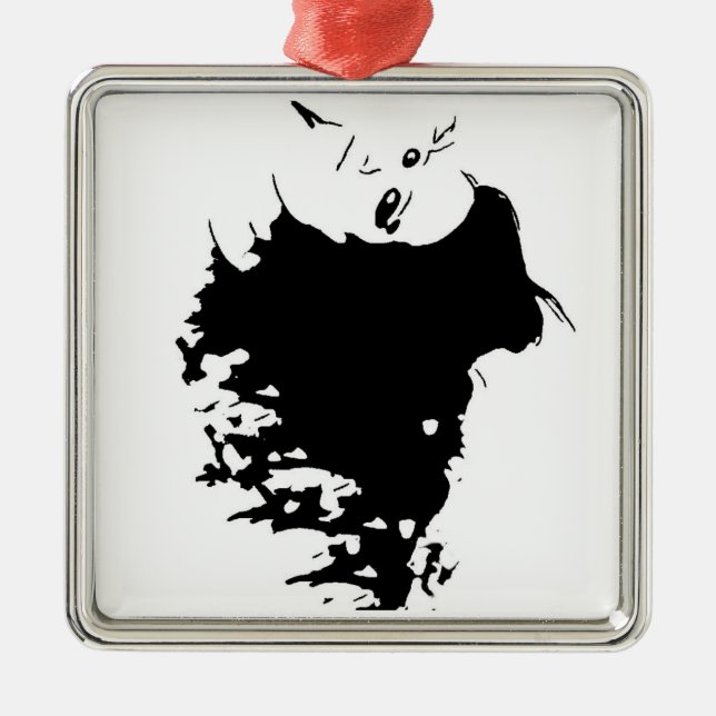 Wicked Mane Metal Tree Decoration (Front)