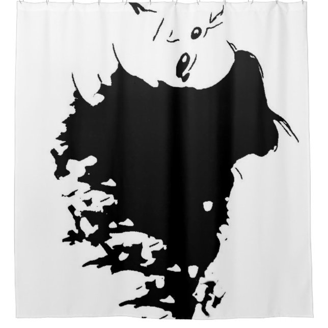 Wicked Mane Shower Curtain (Front)