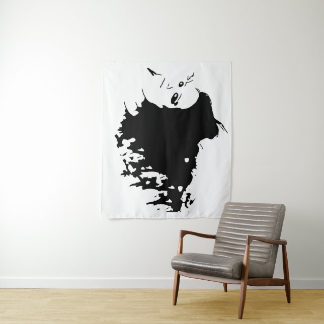 Wicked Mane Tapestry (In Situ)