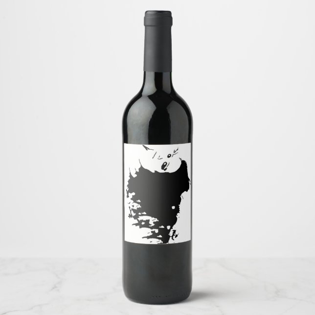 Wicked Mane Wine Label (Front)