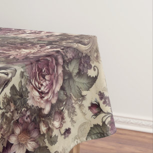 Wicked Plum Petals – Gothic Large Pattern Tablecloth