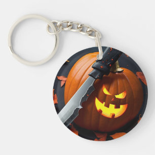 Wicked Pumpkin - Funny Message Keychain