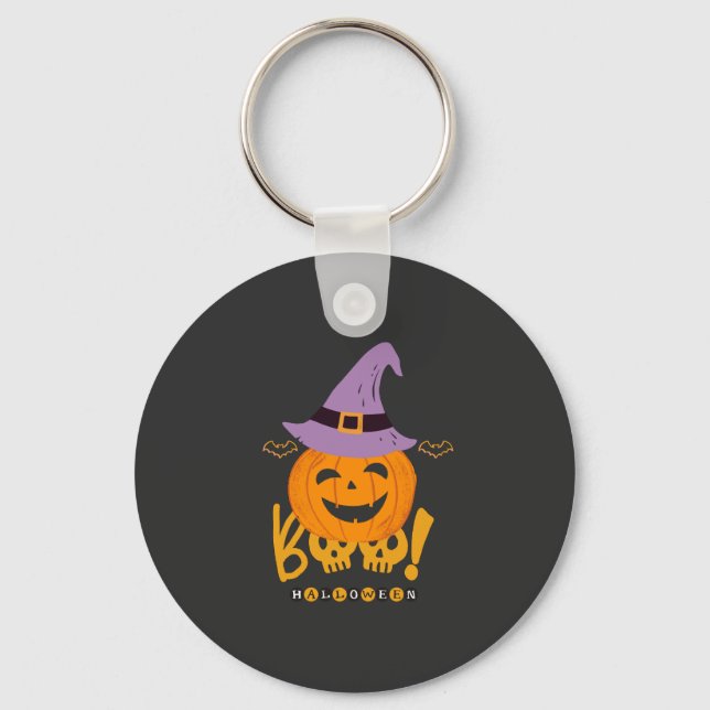 Wicked Pumpkin Key Ring (Front)