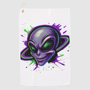 Wicked Shot Alien Golf Towel