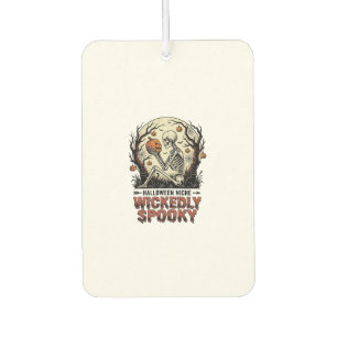 Wicked Skeleton Halloween Vintage Engraving Design Car Air Freshener