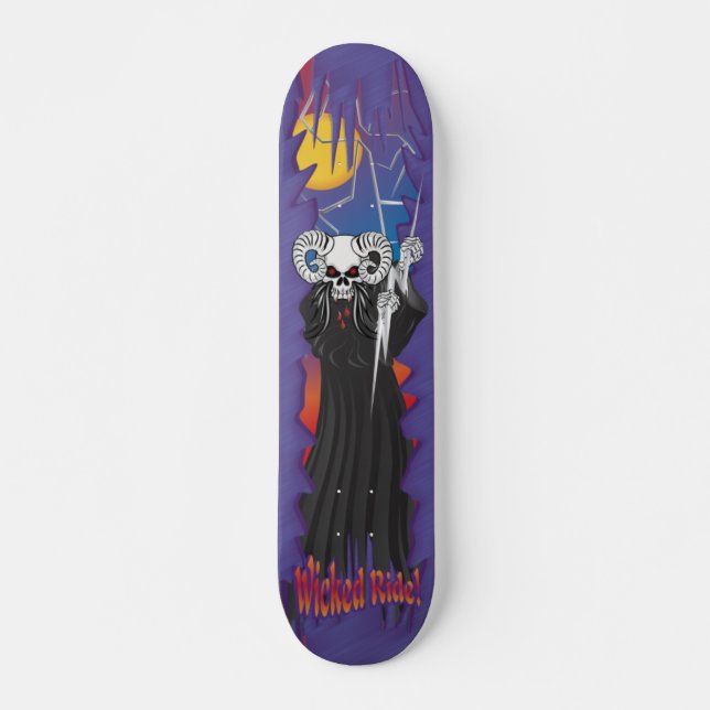 Wicked Skull Skate Skateboard (Front)