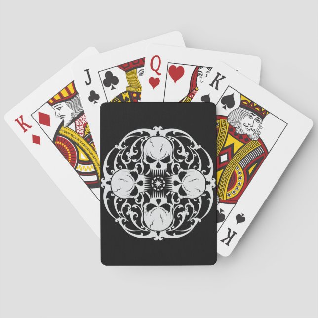 Wicked Skulls Playing Cards (Back)