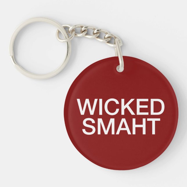 Wicked Smaht Key Ring (Front)