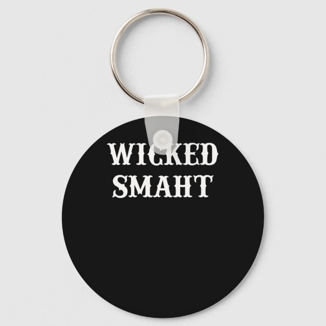 Wicked Smaht  T-Shirt Tee Key Ring (Front)
