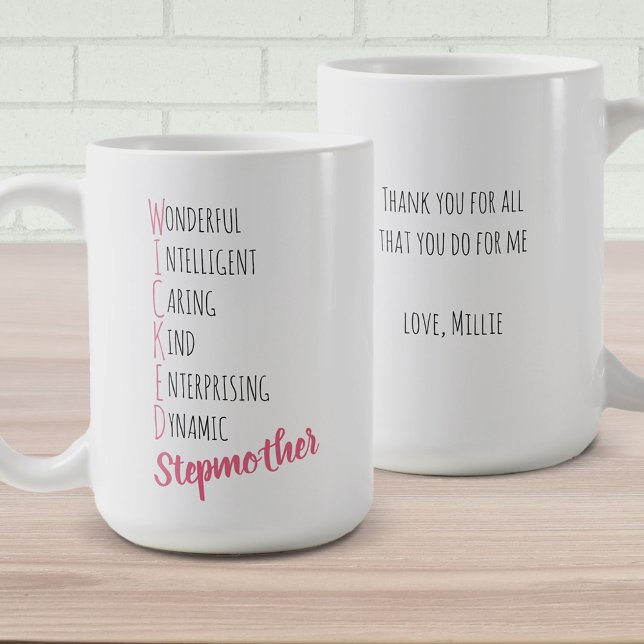 Wicked Stepmother Positive Adjectives Personalised Coffee Mug (Creator Uploaded)