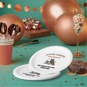 Wicked Sweets Halloween Dog Baker Paper Plate