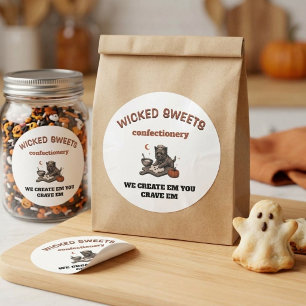 - Wicked Sweets Round Packaging Classic Round Sticker
