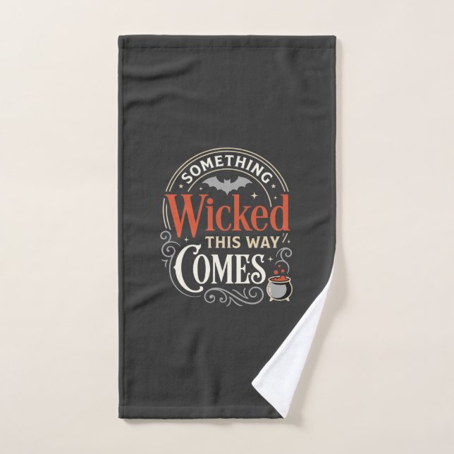 Wicked This Way Comes Halloween Design_1 Hand Towel (Hand Towel)